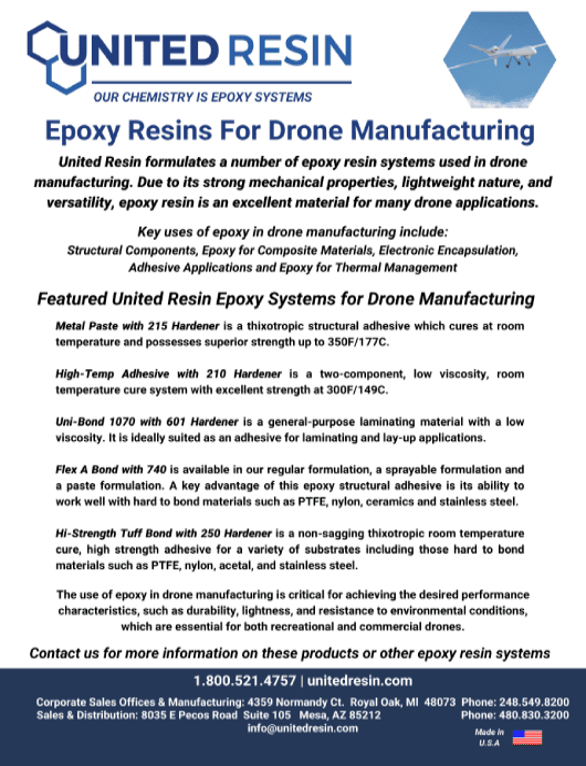 Epoxy Resins for Drone Manufacturing